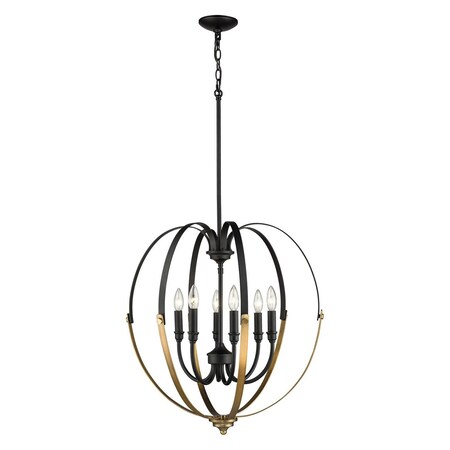 Millennium Matte Black/Heirloom Bronze Pendant 446-MB/HBZ